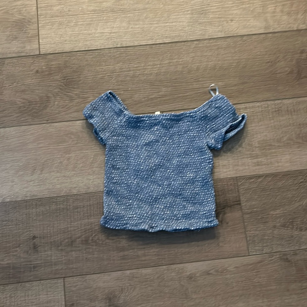 blue elastic top